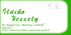 ildiko wessely business card